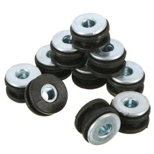 10Pcs For Honda Yamaha Suzuki Kawasaki Fairing Motorcycle Rubber Grommets Bolt