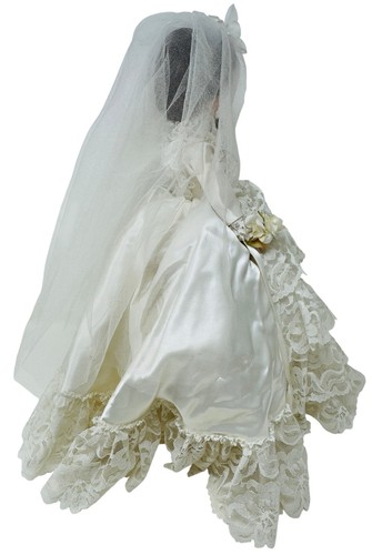 16" VINTAGE "BOUTIQUE PUPPEN" BR MIT SCHLEIER UND STÄNDER - W. PALM BEACH, FL - Bild 5 von 11