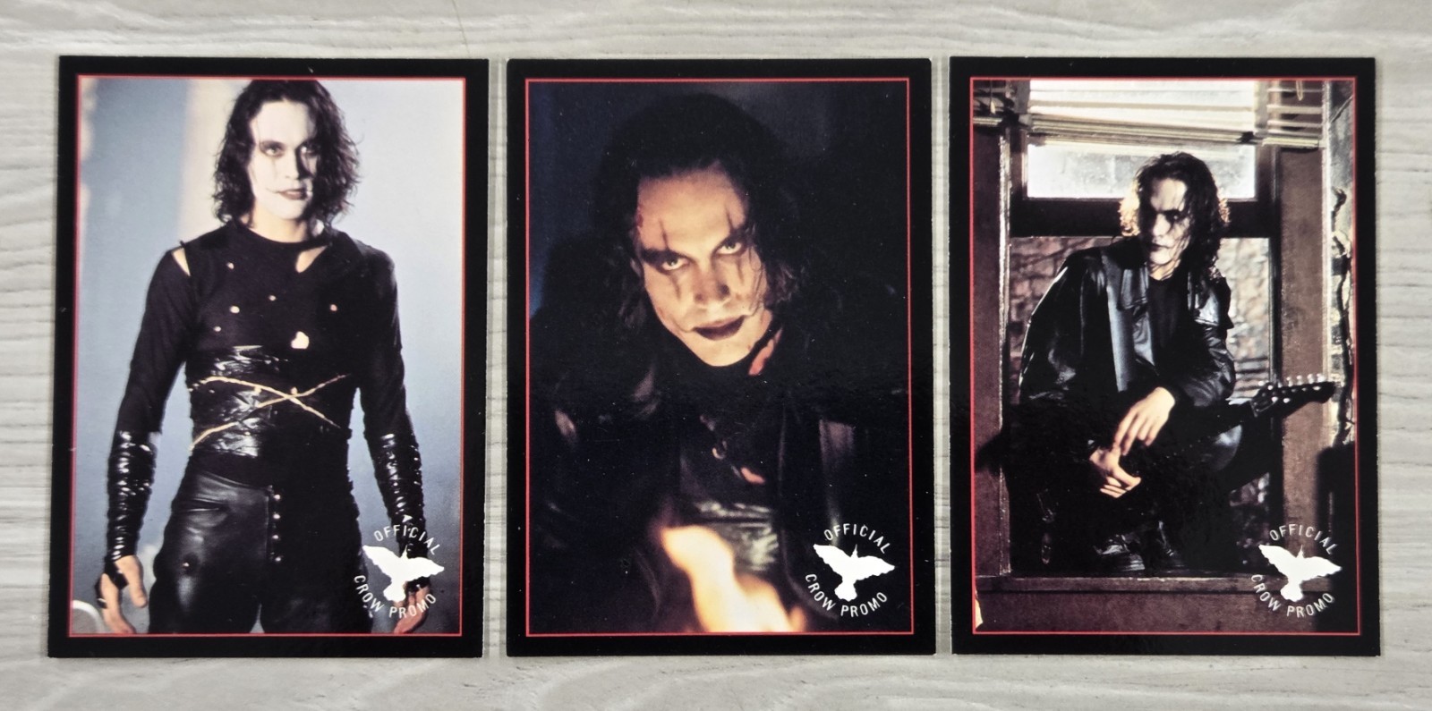 1994 Kitchen Sink The Crow Promo Cards #P1. P3 & P4 Brandon Lee