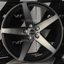 20x8.5 5x112 35 Inovit Rotor Black Machine Face Tint 5 Spokes Wheels Set Of 4