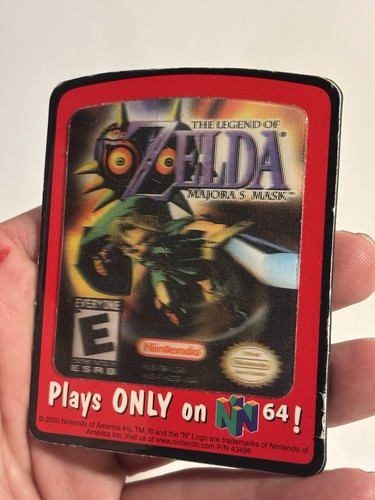 2000 The Legend of Zelda Majora's Mask Nintendo 64 Promo Lenticular Pin RARE