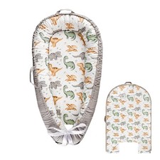 Baby Lounger Cover, 100 Cotton, Reversible, Dinosaur Pattern, Compatible wit...