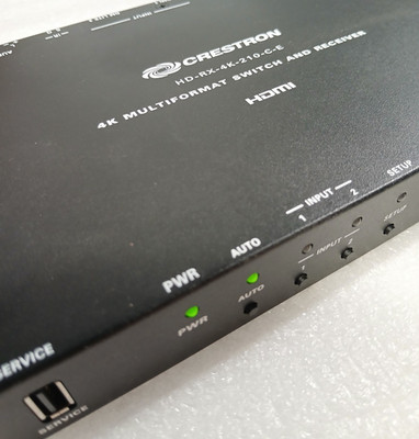 Crestron HD-RX-4K-210-C-E DMPS Lite 4K HDMI Receiver/Switch w/ PSU   Tested