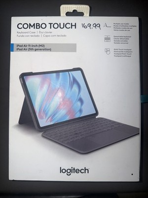 Logitech Combo Touch Detachable Keyboard Case for iPad Air 11-inch M2 & 5th Gen