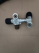 RUBINETTO DOPPIO SCUBAPRO ATTACCO INT/DIN 232 BAR  PER BOMBOLA SUB M 25X2