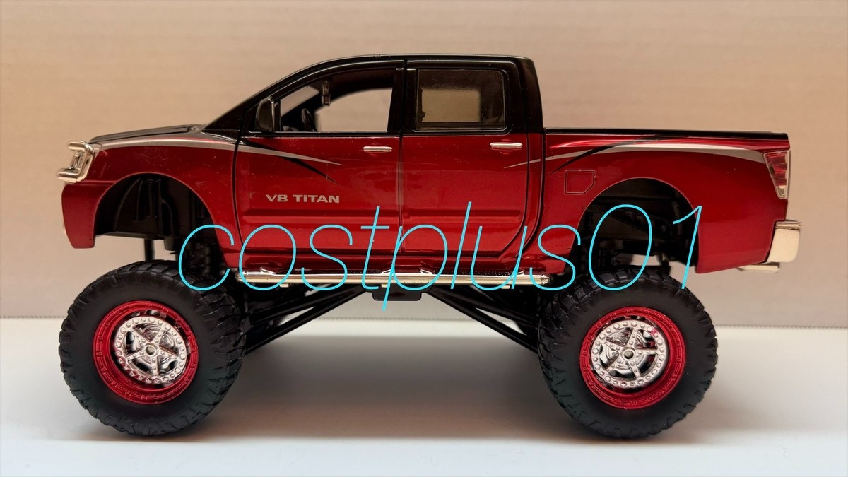 JADA HIGH PROFILE NISSAN TITAN 1:24 RED 2T | eBay