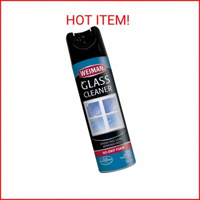 Weiman Glass Cleaner - 19 Ounce - Professional Streak Free Foaming No Drip Remov