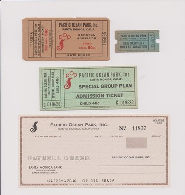 Pacific Ocean Park Item Collector Package Bonus Ticket just added!