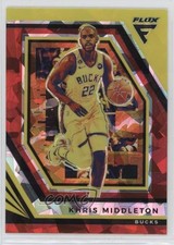 2022-23 Panini Flux Red Cracked Ice Prizm Khris Middleton #1 1hs9