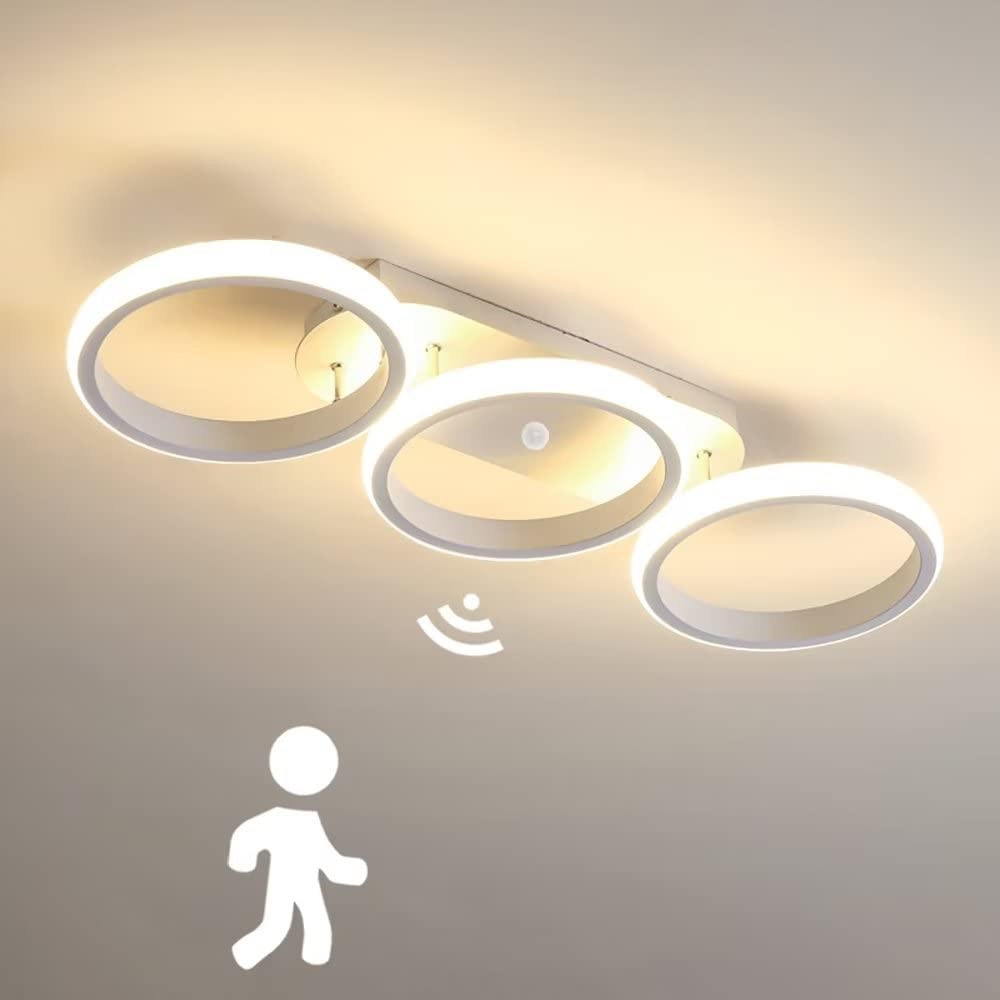 Plafonnier LED détecteur de mouvement intérieur pour dressing et escalier
