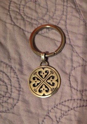 Brighton SWIRL HEART Key Fob Chain Rare Find!  Vintage 