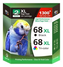 68XL High Yield Ink Cartridges Combo Compatible with HP Envy 6555e 6552e 6155e