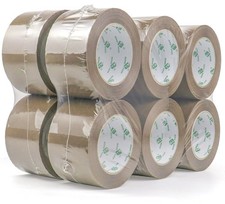 Brown Packing Tape 3 Inch Wide 2.4 Mil x 110 Yards Moving Refills 12 Rolls