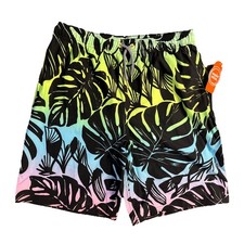 Boys Swim Trunks Shorts Size XL 14-16 Wonder Nation Quick Dry, UPF 50