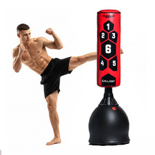 Image of Free Standing Punch Bag Kick Boxing MMA Muay Thai Training Workout - 5.5ft