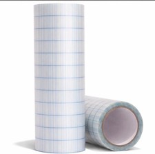 Vinyl Transfer Paper Tape Roll 12" x 30 FT Clear w/Blue Alignment Grid,