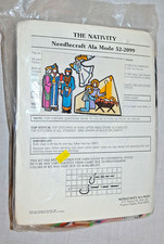 VINTAGE 1989 THE NATIVITY NEEDLECRAFT ALA MODE 52-2099 KIT, UNUSED IN PACKAGE