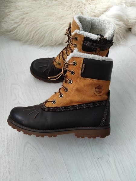 Women Timberland Boots Black Suede 38 #NZ1D