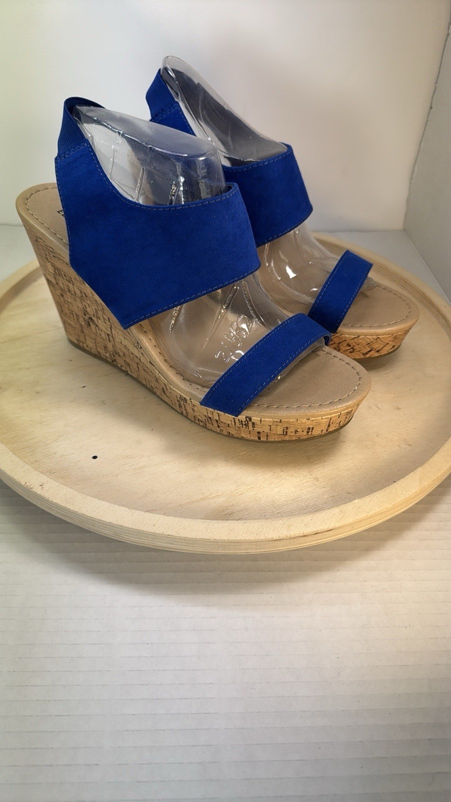Basic Edition Wedge Platform Sandals Cobalt Blue - image 3