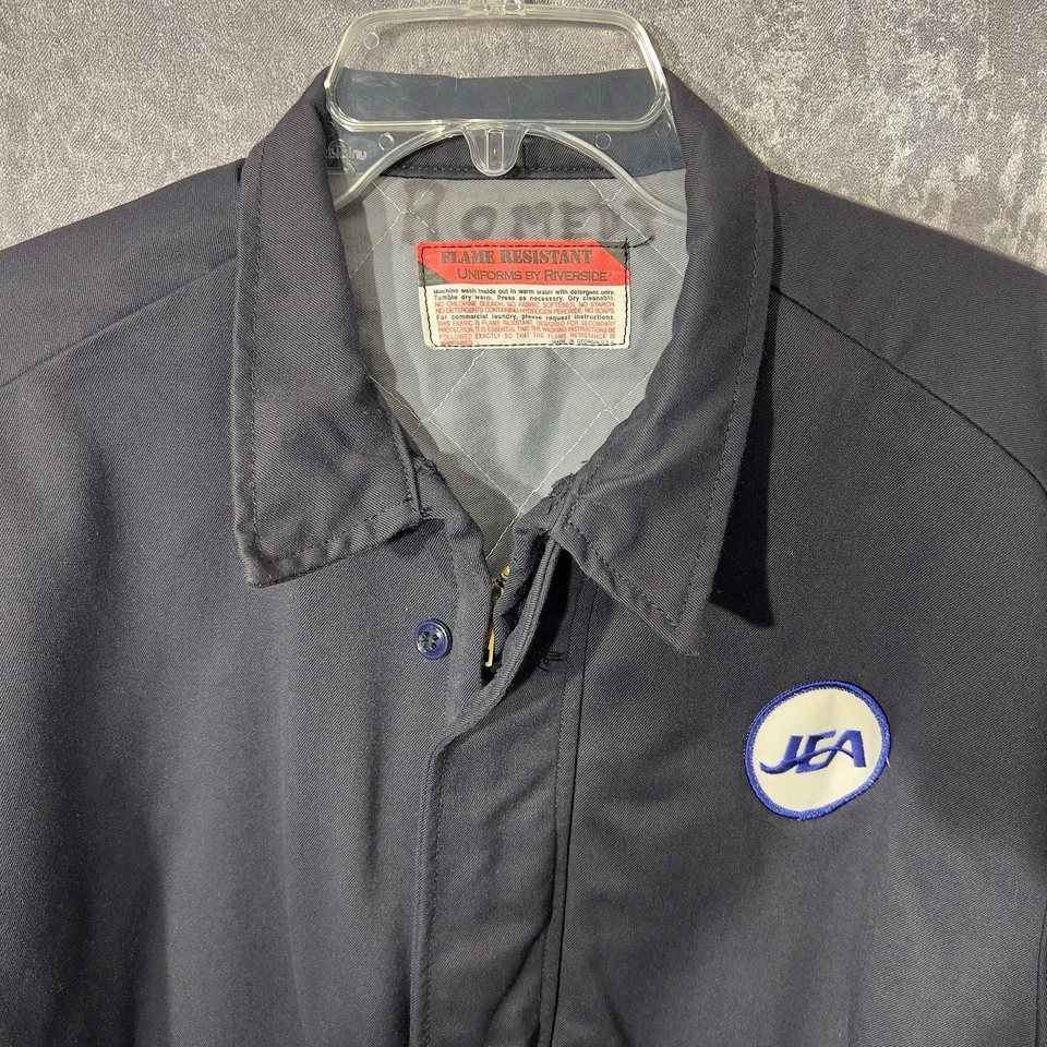 Mens Riverside Flame Resistant Cold Weather Heavy Work Jacket JEA Patch Size XL - Image 2 of 4