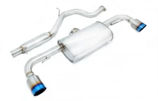 MEGAN 4" Dual Titanium Burnt Tip Axle back Exhaust for Audi TT 3.2 Quattro 08-09