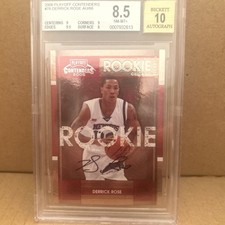 2008 Playoff Contenders Derrick Rose Auto RC BGS 8.5 10 Auto!