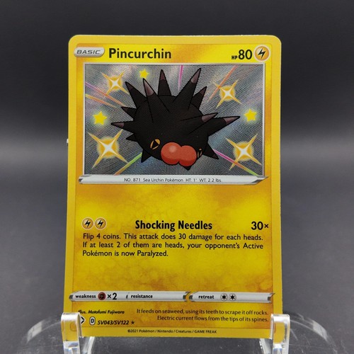 Pincurchin Holofoil SV043/SV122 ShHR Shining Fates: Shiny Vault Pokemon EN LP
