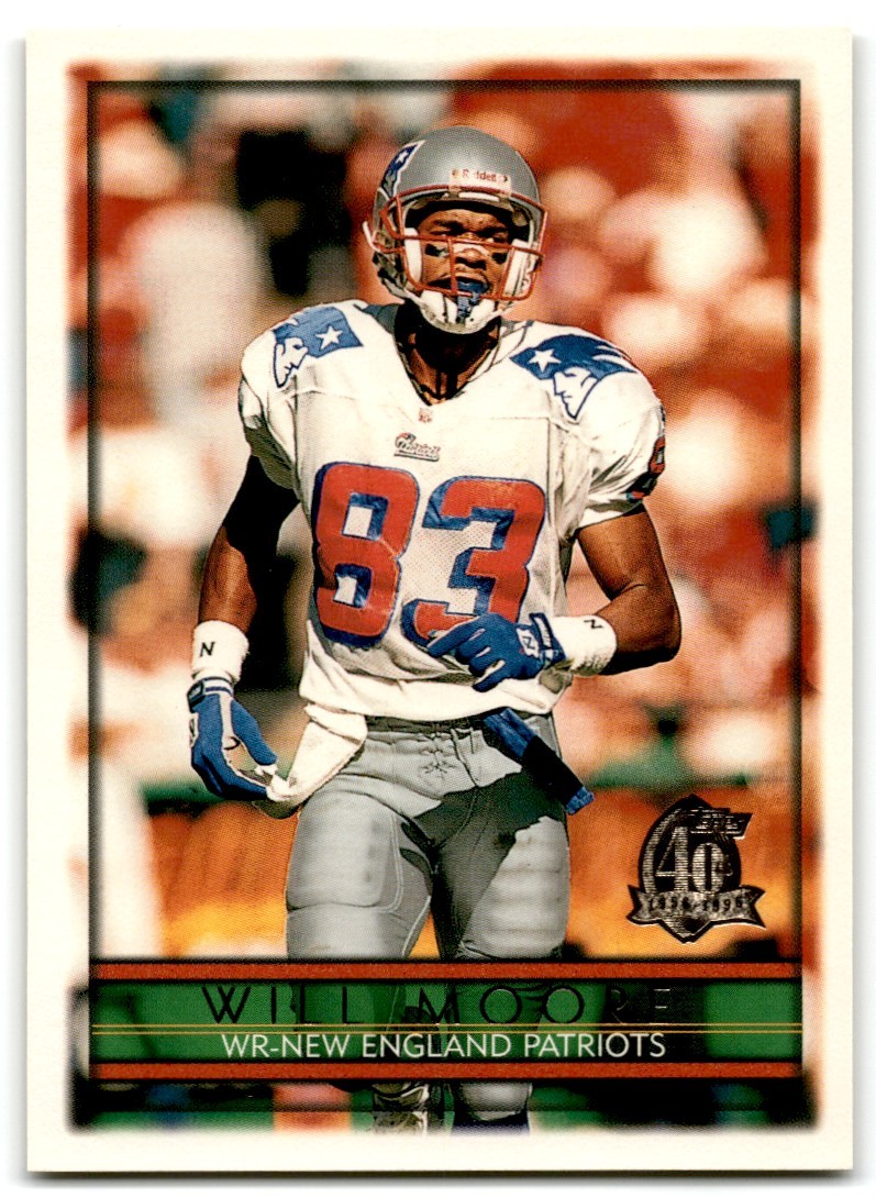 1996 Topps Will Moore New England Patriots #54