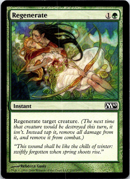 Magic 2010 (M10) Regenerate #202 Magic English MTG LP 
