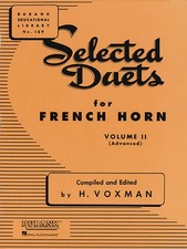 Selected Duets for French Horn, Volume II: Advanced (English) Paperback Book