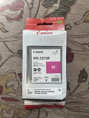 Canon PFI-101M Magenta Ink Cartridge Genuine Expired New Sealed