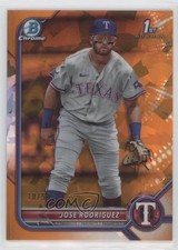 2022 Bowman Sapphire Chrome Prospects Orange 10/50 Jose Rodriguez #BCP-62 0nr3