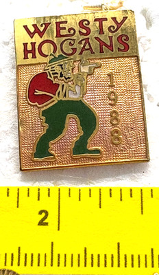Trapshooting WESTY HOGANS 1988 Souvenir Vintage Enamel Lapel Tack Pin 