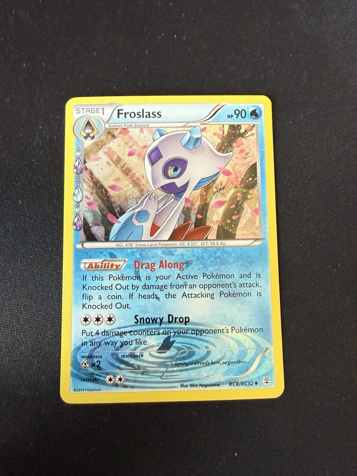 Froslass RC8/RC32 Uncommon Generations Pokemon Holo Lightly Played
