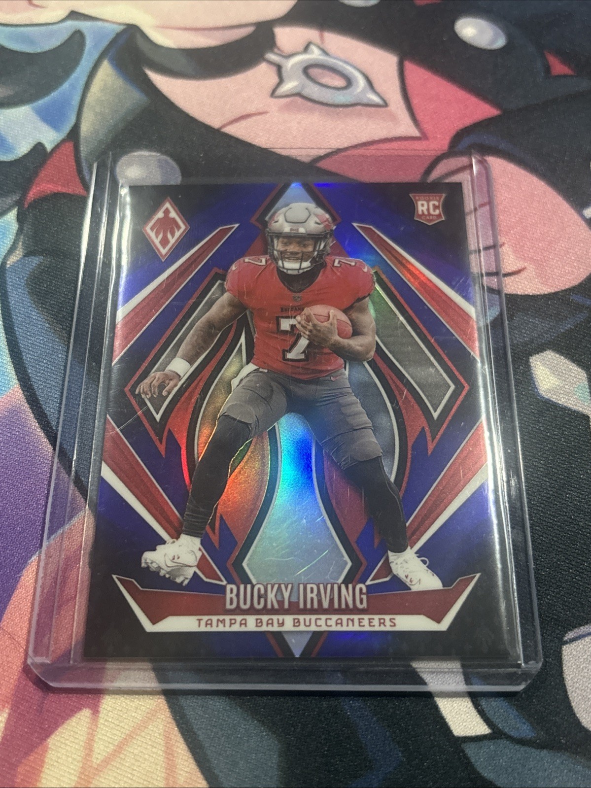2024 Panini Phoenix - Rookies Bucky Irving #166 Blue Fade /249 (RC)