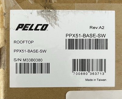 NEW Pelco PPX51-BASE-SW Rooftop Camera Base