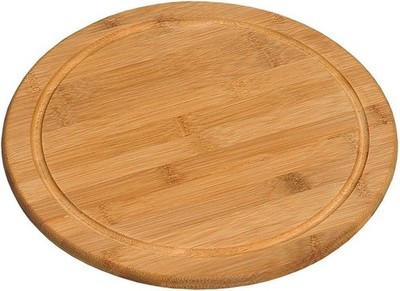 Kesper Fleischteller Ø 30 cm Bambus FSC zertifiziert Holzteller Schneidebrett