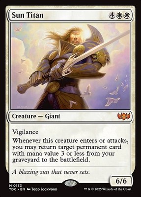 MTG Sun Titan [TDC] #133