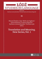 Barbara Lewandowska-Tomaszczyk (U. A.) | Translation And Meaning | Buch (2016)