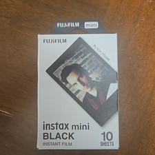 Fujifilm Instax Mini Instant Film 10 Sheets Color Photo Black Frame Expired 2024