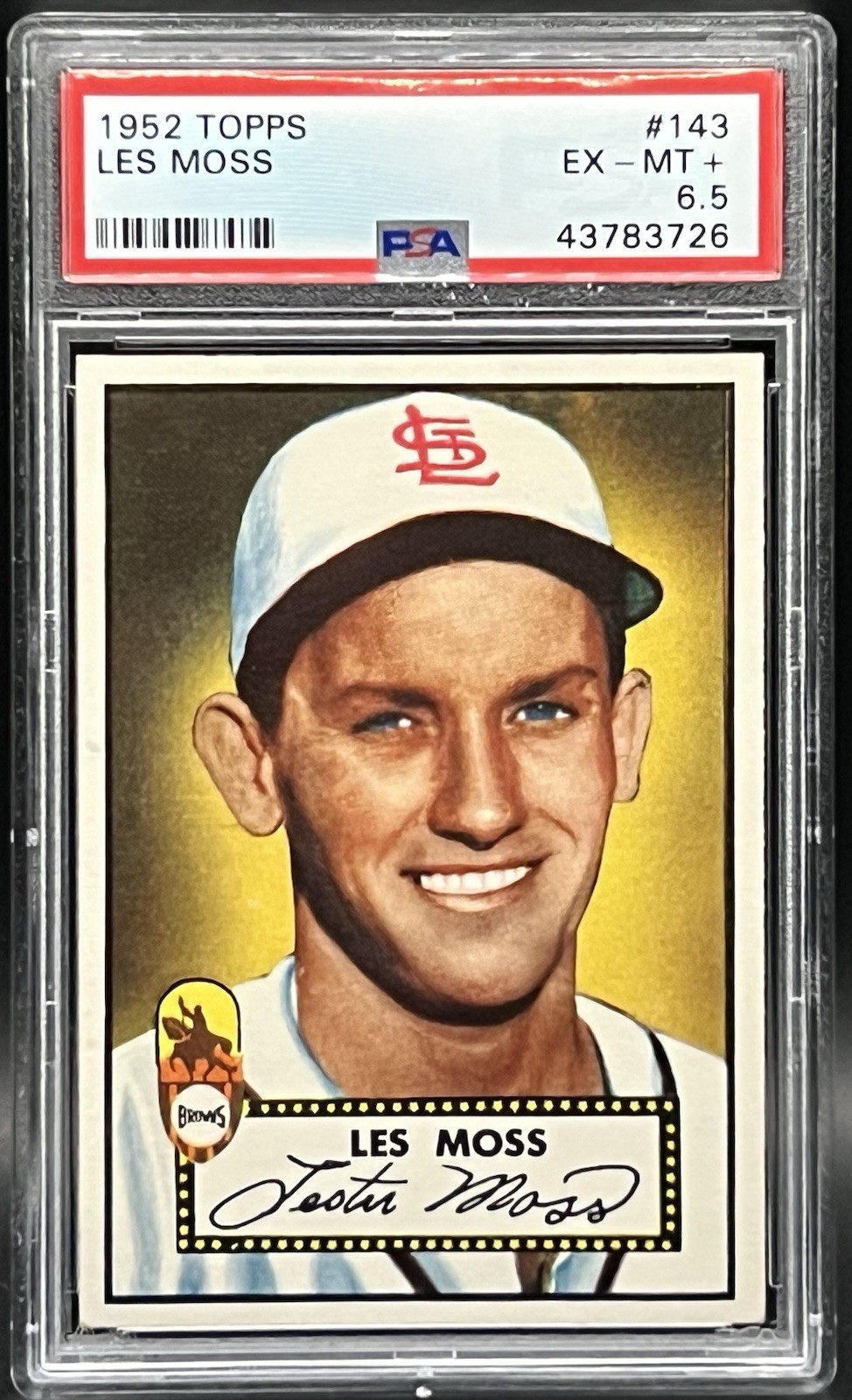 1952 Topps - Les Moss #143 - PSA 6.5