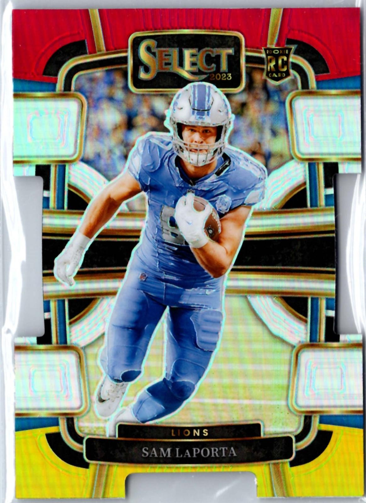 2023 Panini Select #35 Sam LaPorta Black and Gold Prizm Die Cut