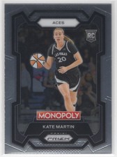#40 Kate Martin 2024-25 Prizm Monopoly WNBA Base * RC Las Vegas Aces
