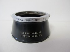 LEITZ Metal Lens Hood RARE for 3.5cm Summaron 5cm Summicron Looks Great from USA