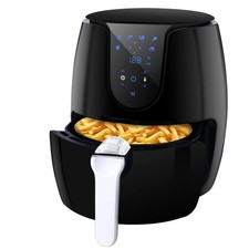 Friteuse sans huile, friteuse à air chaud 3,5L avec 6 programmes, Airfryer av...