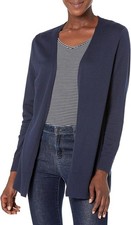 Amazon Essentials Women's Lightweight Open-Front Cardigan Sweater NAVY MEDIUM