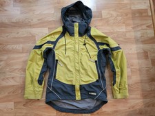 WOMEN S REI ZIP IN MUSTARD YELLOW GRAY HOODED Shell WINTER JACKET SIZE XS