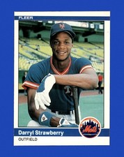 1984 Fleer Set-Break #599 Darryl Strawberry RC NR-MINT *GMCARDS*