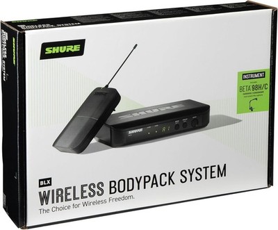 Shure BLX14/B98 Wireless Horn System WB98H/C Cardioid Condenser Mic Band H11 OEM