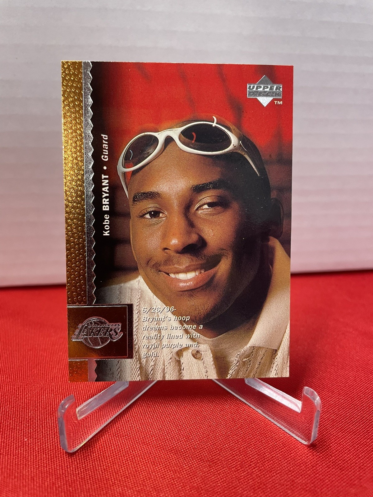 1996-97 Upper Deck - #58 Kobe Bryant Rookie Card RC Los Angeles Lakers HOF